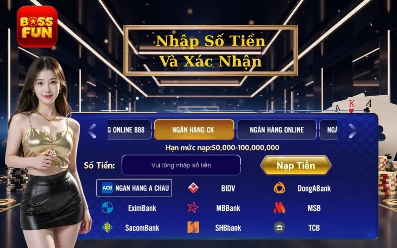 Nhập Số Tiền Và Xác Nhận